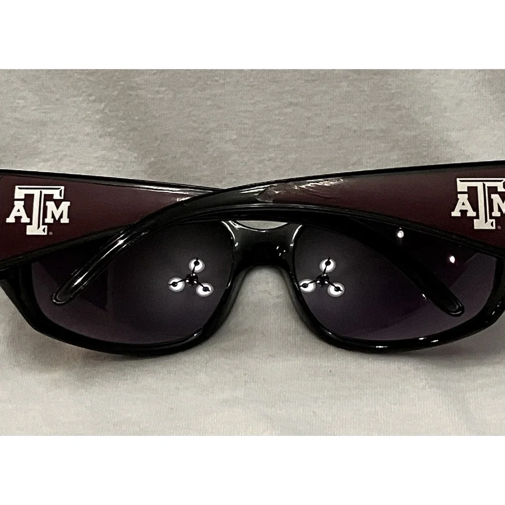 Texas A&M Aggies Rhinestones Black Sunglasses Heart Texas Gig ‘Em College Merch